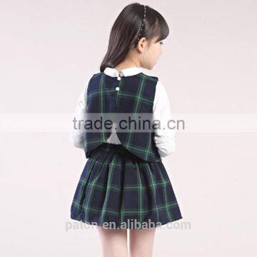 Girls Check Dress School Uniform Manufacturer Guangzhou China