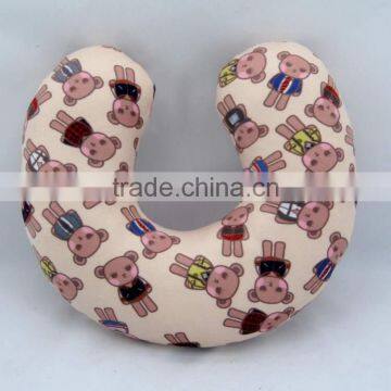 U shape headrest printed neck pillow