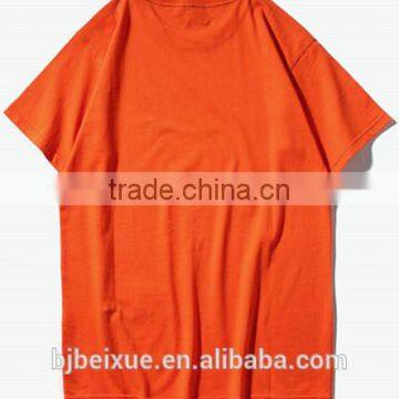 Round Neck High Quality Plain no Label Organic Cotton Pocket Nylon Spandex Men T-shirt photo-2