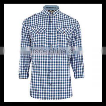 european style evening dress long sleeve plaid cotton shirt brazil