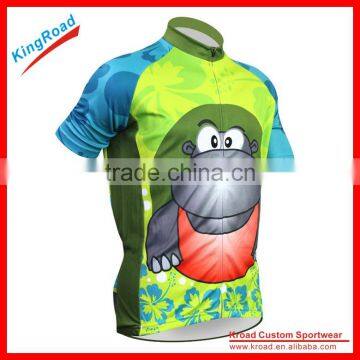 Kroad China Sublimation Print Manufacturer Fluorescent Green/yellow Cycling Pro Team Jerseys photo-4