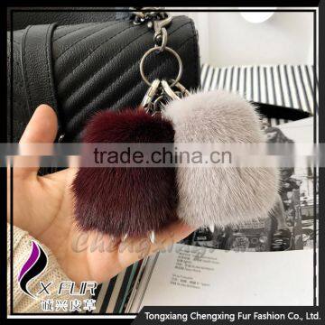 CX-R-54 Hot Selling Fashion Wholesale Mink Fur Bag Charm Lucky