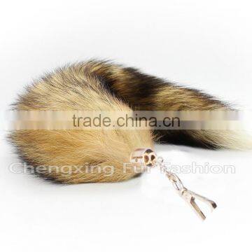 CX-R-41 Genuine Fox Fur Tail Key Ring photo-5