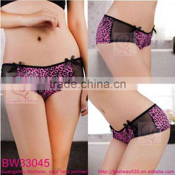 Sexy woman animal print underpants