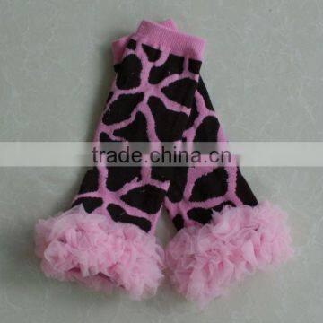 2013 Cute wholesale Hand knitted baby leg warmers cheap leg warmers giraffe pattern leg warmer