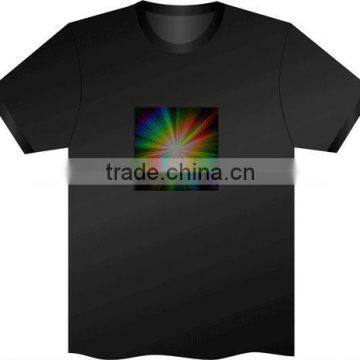 2013 Newest Design Fashion EL Flashing T shirt