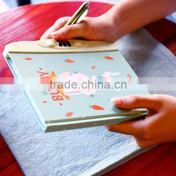 36K Carton Keyboard Organizer Custom Logo Planner With Lock Diary Notebook photo-2