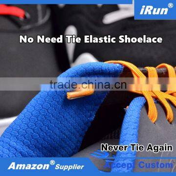 Expand Flexies Elastic Flat No More Lacing System Shoelaces with Plastic/Metal Hooks - Tieless No Tie Elastic Shoelaces