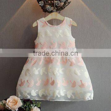 Modern Summer Lace Baby Girl Birthday Vest Dress