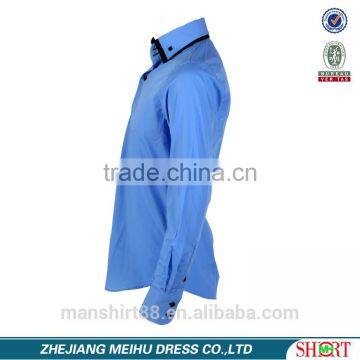 Cotton Fabric Shirt Double Collar Wedding Dress Latest Dress Shirt New Designs photo-5