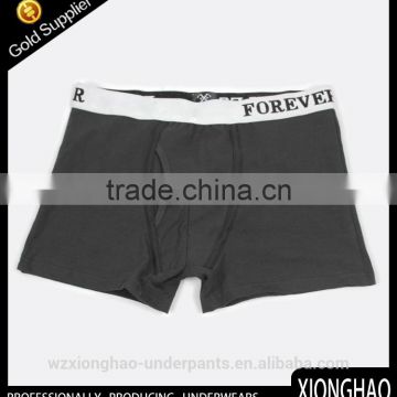 Customized Black 180~220gsm cotton underpants for men for Europe market