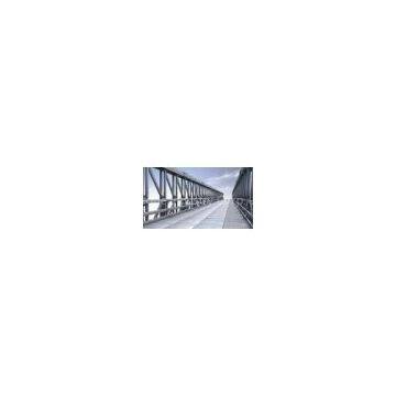 4.2m Single Lane, 7.35m Double Lane Delta Bridges / Truss Bridges / Assembly Steel Bridges