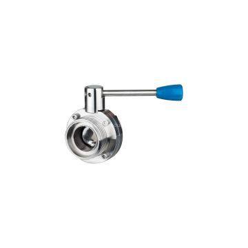 stainless steel Sanitary DIN Threaded Butterfly Valve(304/316L)
