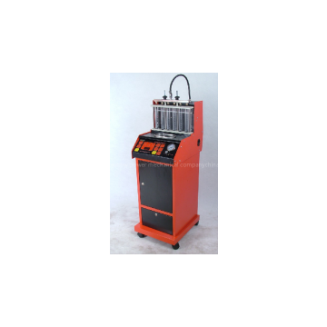 Fuel injector cleaning machine