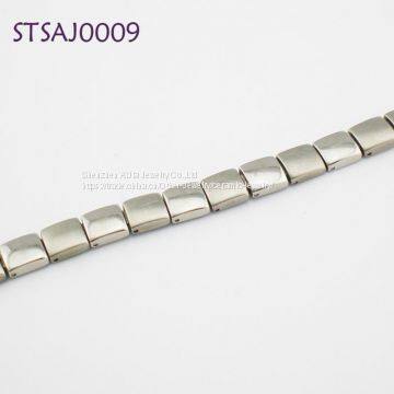 Eco-friendly Zinc White Gold Magnetic Bracelet For Ladies photo-2