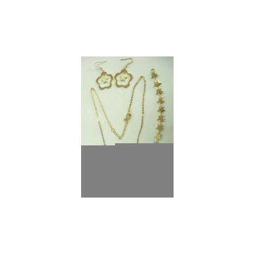 Sell Sanded Jewelry Set (Flower With Five Pointed Stars)