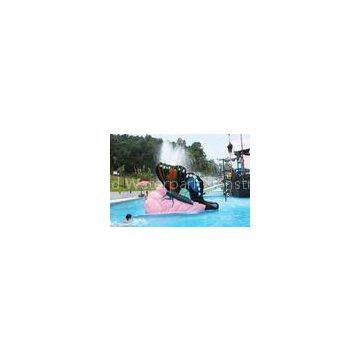 Multicolored Small Fiberglass Kids Butterfly Water Pool Slides Customized