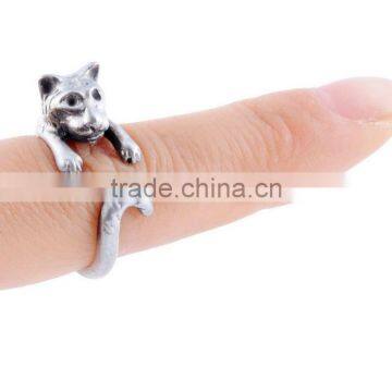 Tiger Rings Animal Wrap Rings Silver Gold Plated Jewelry Adjustable Retro Ring Resizable photo-3
