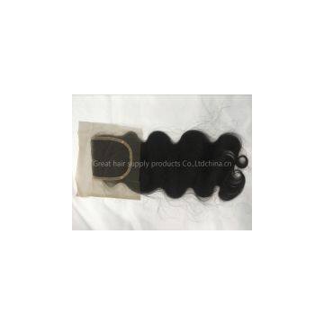 12 Inch Body Wave Remi Virgin Swiss Lace Closure 4*4 Inch