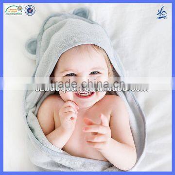 Hot selling embroidered hooded bamboo antibacterial baby towels