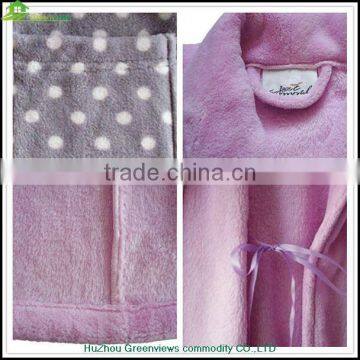 Coral Fleece Fabric Bathrobe for Couples Bath Robe Velvet Robe photo-4