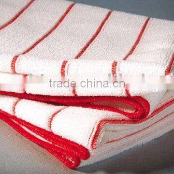 Colour stripe microfiber kitchen home care products turkish bath towels magnet window clean