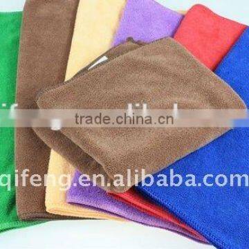 Soft Water Absorption Plain Dyed Knitted Microfiber Towel