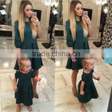 Wholesale Family Matching Clothing Mother Daughter Dress Mommy and Me Dress