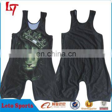 Custom sublimated kids wrestling singlet wholesale