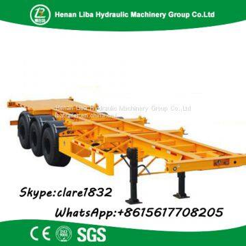 Container Chassis Trailer , Skeleton Semi Trailer 3 Axles 20Ft And 40Ft With Warranty And Parts photo-5