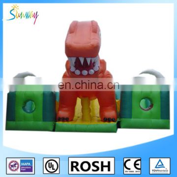 real dinosaur park inflatable play ground, play station for funny