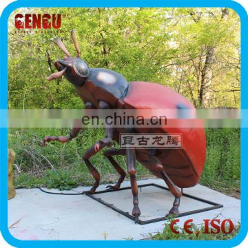 Outdoor theme park fiberglass insect sculpture