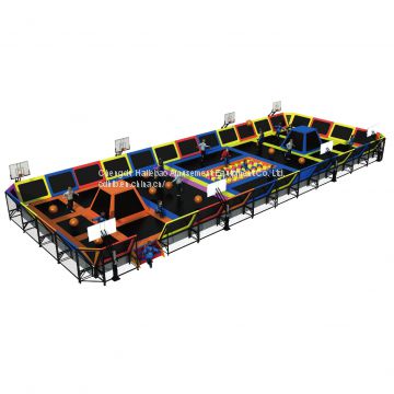 HLB-7049A China Professional Large Trampoline With Foam Pit