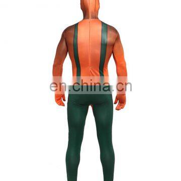 Halloween Lycra Spandex Zentai Suits Wrestling Cosplay Costume Superhero Pumpkin S-XXL photo-4