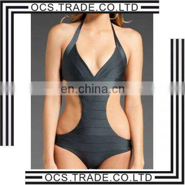 Factory bandage bikini 2014 cut out halter sexy design