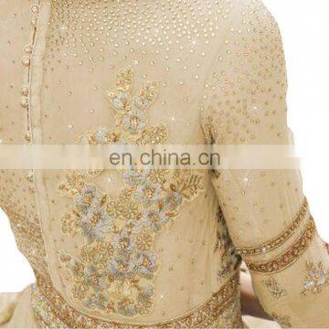 New Attractive Party Wear Heavy Embroidery Georgette Anarkali Suits 2017 photo-2