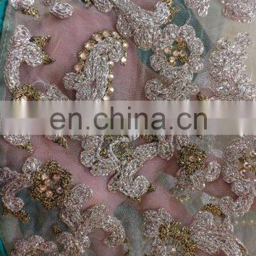 Heavy Zari Embroidery Work Dress Material / 2017 Party Wear Suits Collections (salwar Kameez Suit) photo-5
