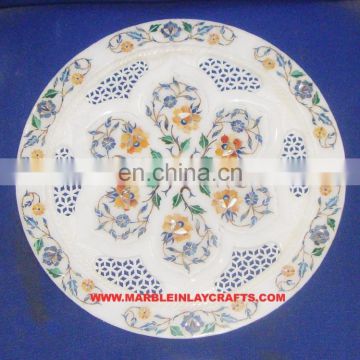 Decorative Stone Marble Inlaid Plate