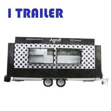 Mobile kitchen food van travel trailer for sale