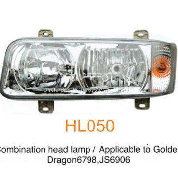 Golden dragon King Long Higer 6798,JS6906 bus head lamp,bus front light(HL050)