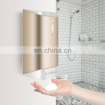 Bathroom foam sensor pumps gold soap dispenser