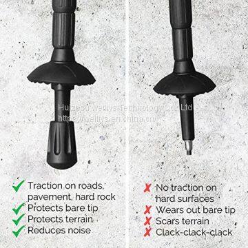 Rubber Tip for Walking Stick Trekking Poles - Replacement Pole Tip Protectors Fits Most Standard Hiking Poles