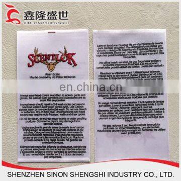 Custom brand printing woven label for garment