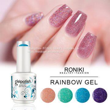 RONIKI Rainbow Gel Color,Nail Matte Gel Polish,Nail Painting Color Gel,Nail Art Gel photo-2