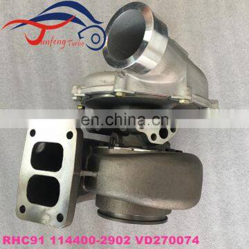 RHC91 turbo charger 114400-2902 1144002902 VI98 VD270074 Turbocharger for Isuzu, Hitachi Ex200-1 with 6WA1T-TCN Engine