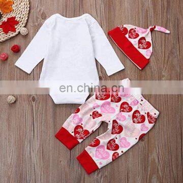 Baby Valentine Rompers Outfits Hearts Floral Rainbow Cactus Alpaca Bunny Letters Lips Print Easter Newborn 27 Designs photo-3