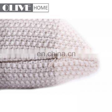 2019 Ombre Blue Acrylic Knitted Home Pillow Back Decorative Cushion Cover Cushions for Sofa photo-4