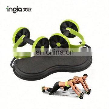 Hot Sale Thicker Material Double Abdominal Wheel Roller with Rope