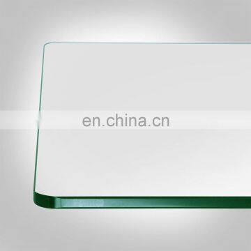 6mm 8mm 10mm Square Transparent Glass Table Top Modern Coffee Glass Table Top With Flat Polished Edge Round Corner