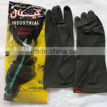 Black Clening Latex Gloves, Gardern Gloves,rubber Household Gloves photo-3